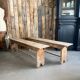 Pair of vintage farmhouse benches (refurbished)