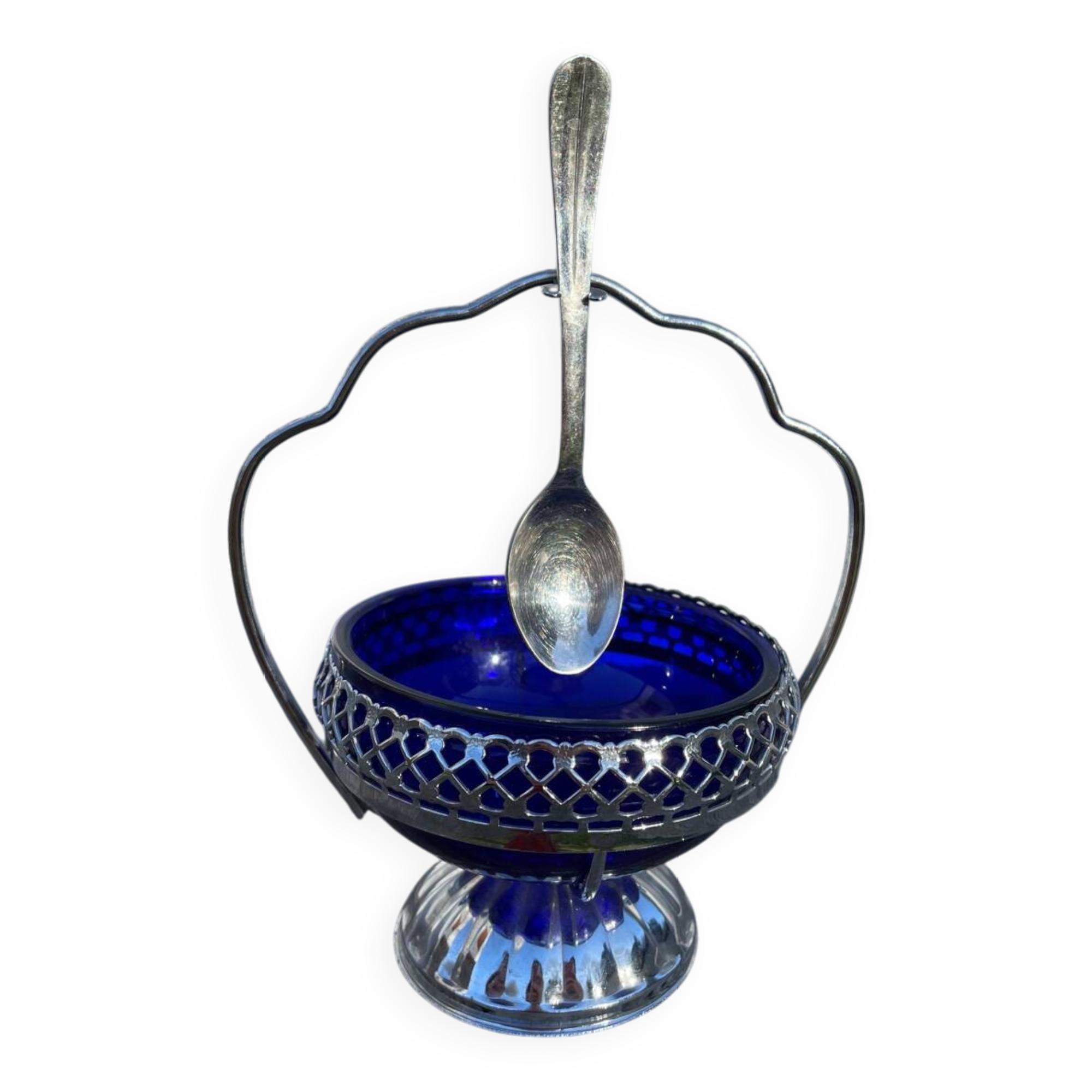 Silver-plated sugar bowl, 1970