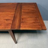Large antique style oak extendable dining table