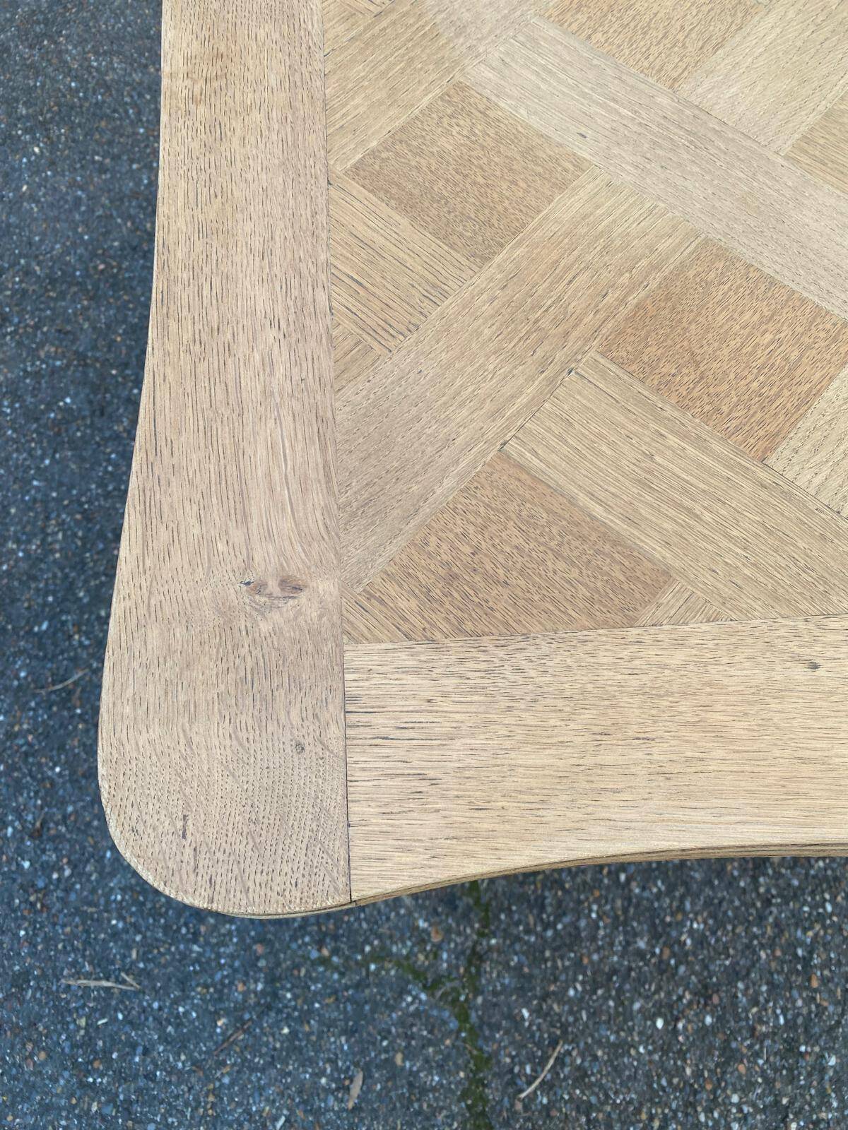 Louis XV extendable dining table, renovated, oak, 120-200cm, 19th century.