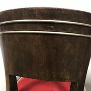 Paire de chaises époque Art Déco velours rouge