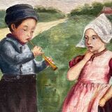 "Un air de pipeau devant le moulin"