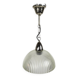 Massive Prisma pendant lamp, ribbed glass, Belgium, 1970s