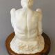 Sculpture of a seated man. Classical male sculpture. Male figure.