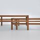 Jean-Michel Wilmotte tables basses gigognes « Silène » Ca. 1977.