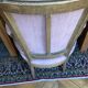 pair of antique Louis XVI style armchairs, in carved wood with a