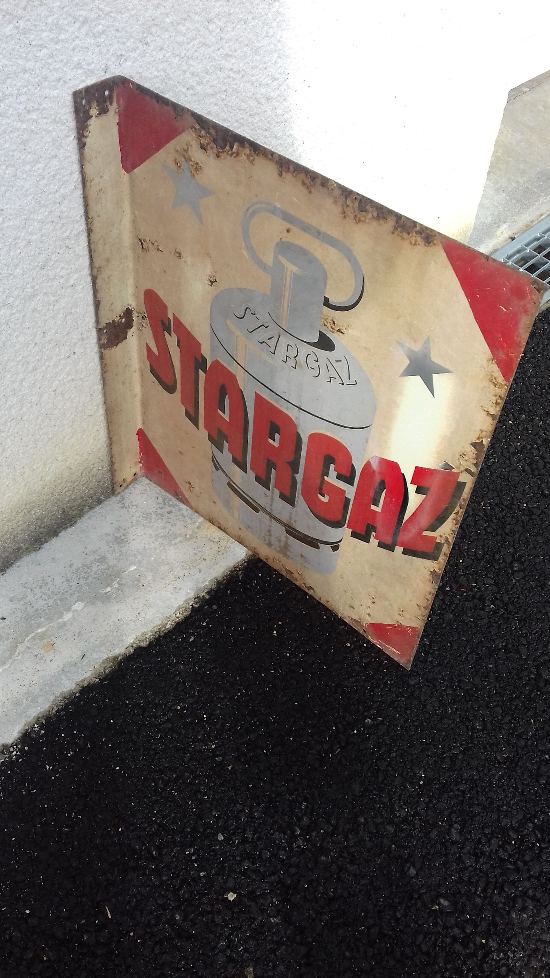 Stargaz advertising plate