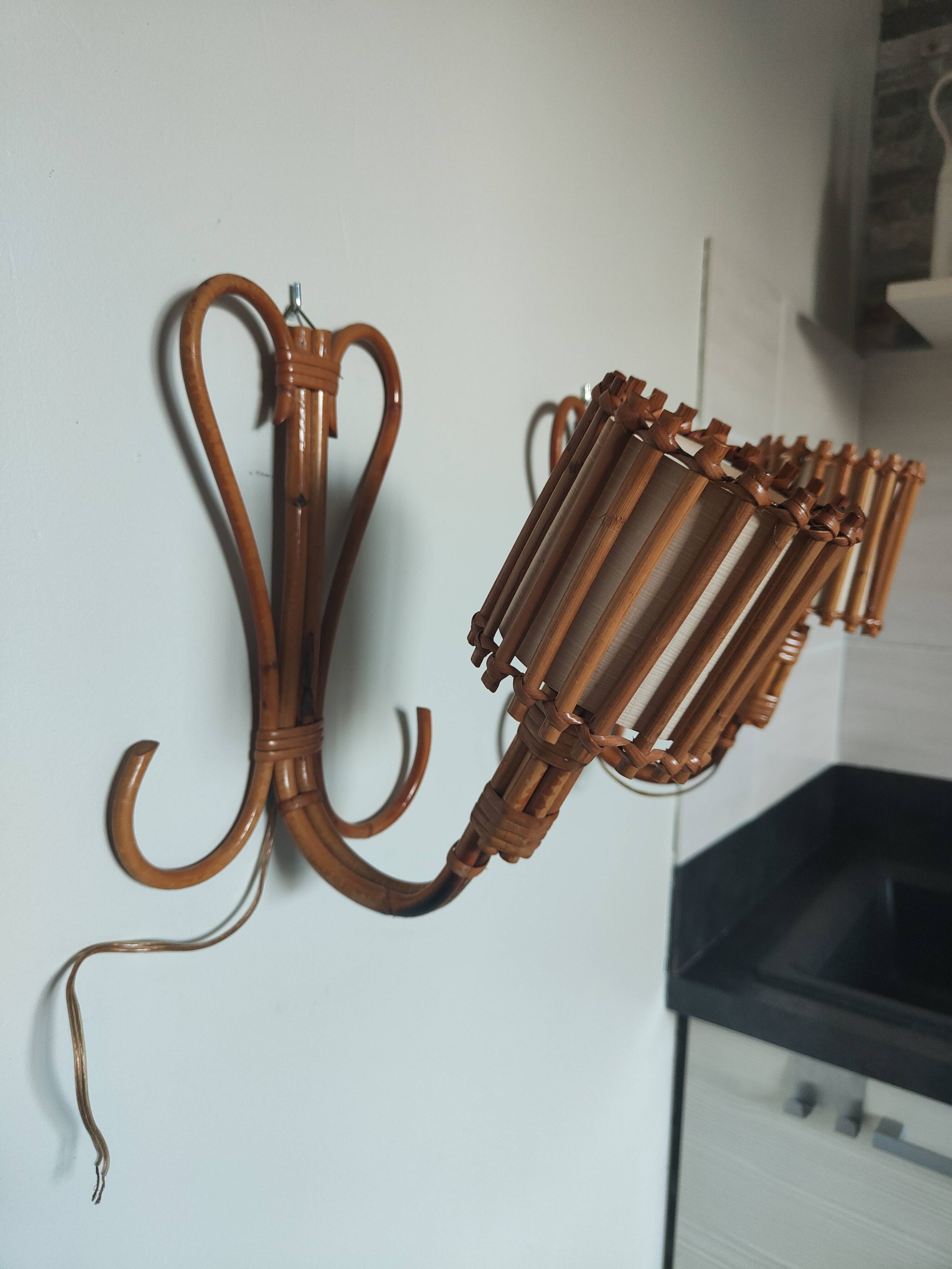 Paire d'applique torchères Louis Sognot