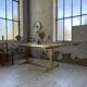 Brass table 1970 Italian lacquer