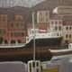 Peinture marine italienne signée du XXe siècle