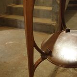 Art Nouveau tea table in solid accajou
