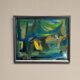 Original Mid Century Swedish Oil On Panel – “Abstract Motif” By Wilma Roos – Dated 1959 – Vintage & Framed