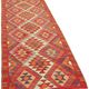 Turkish Handwoven Vintage Herki Kilim 98 cm x 322 cm
