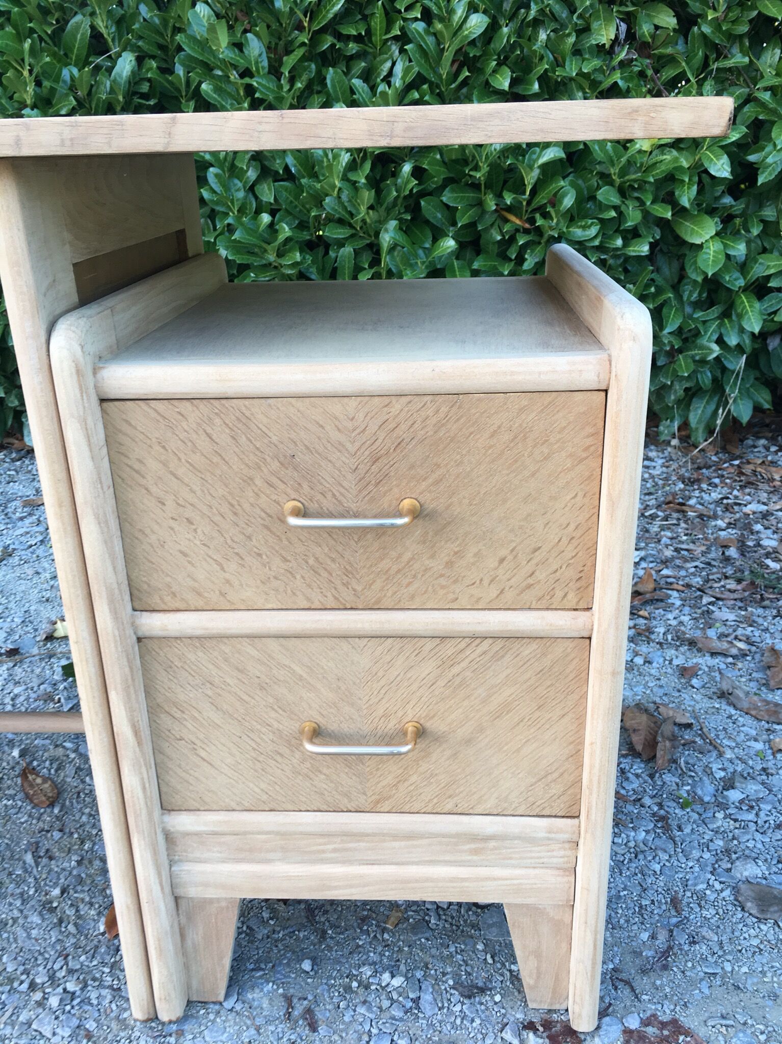 Bureau vintage 2 tiroirs 1950