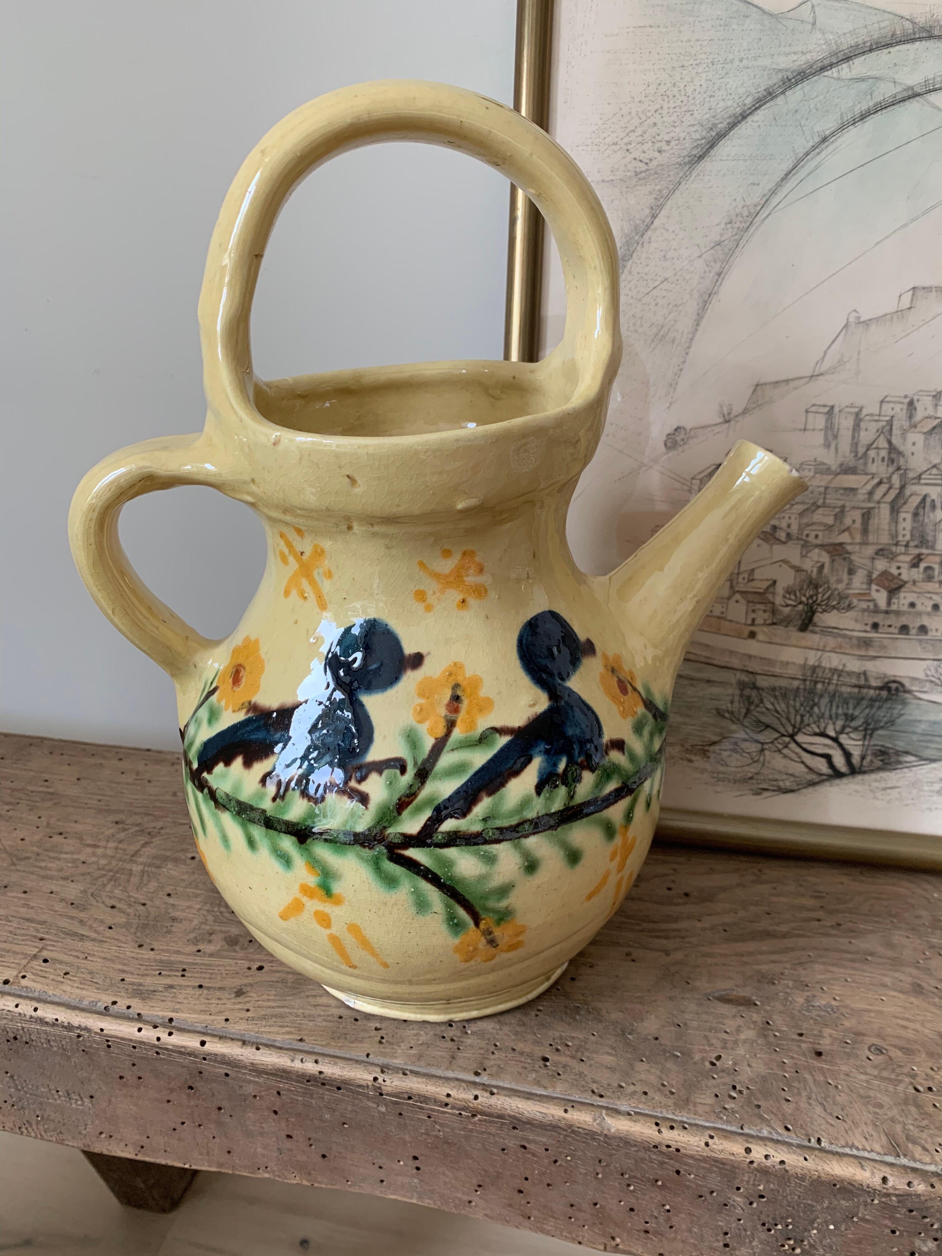 Chevrette jug Savoyard pottery