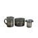 Smoked bubble glass set Bendor