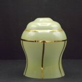 French vintage yellow Art Deco replacement shade with gold detailing 0081.