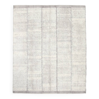 8x10 Rug For Living Room Neutral Beige Wool Vintage Rug, 255x307Cm SKU 35058