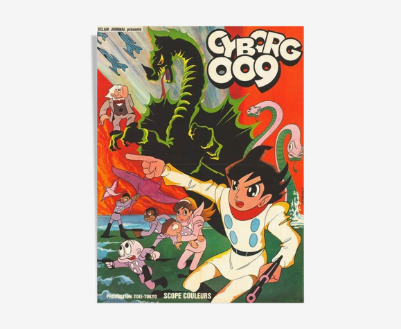 Original Movie Poster Of 1966 Manga Cyborg 009 Old Selency Original Movie Poster Of 1966 Manga Cyborg 009 Old Selency