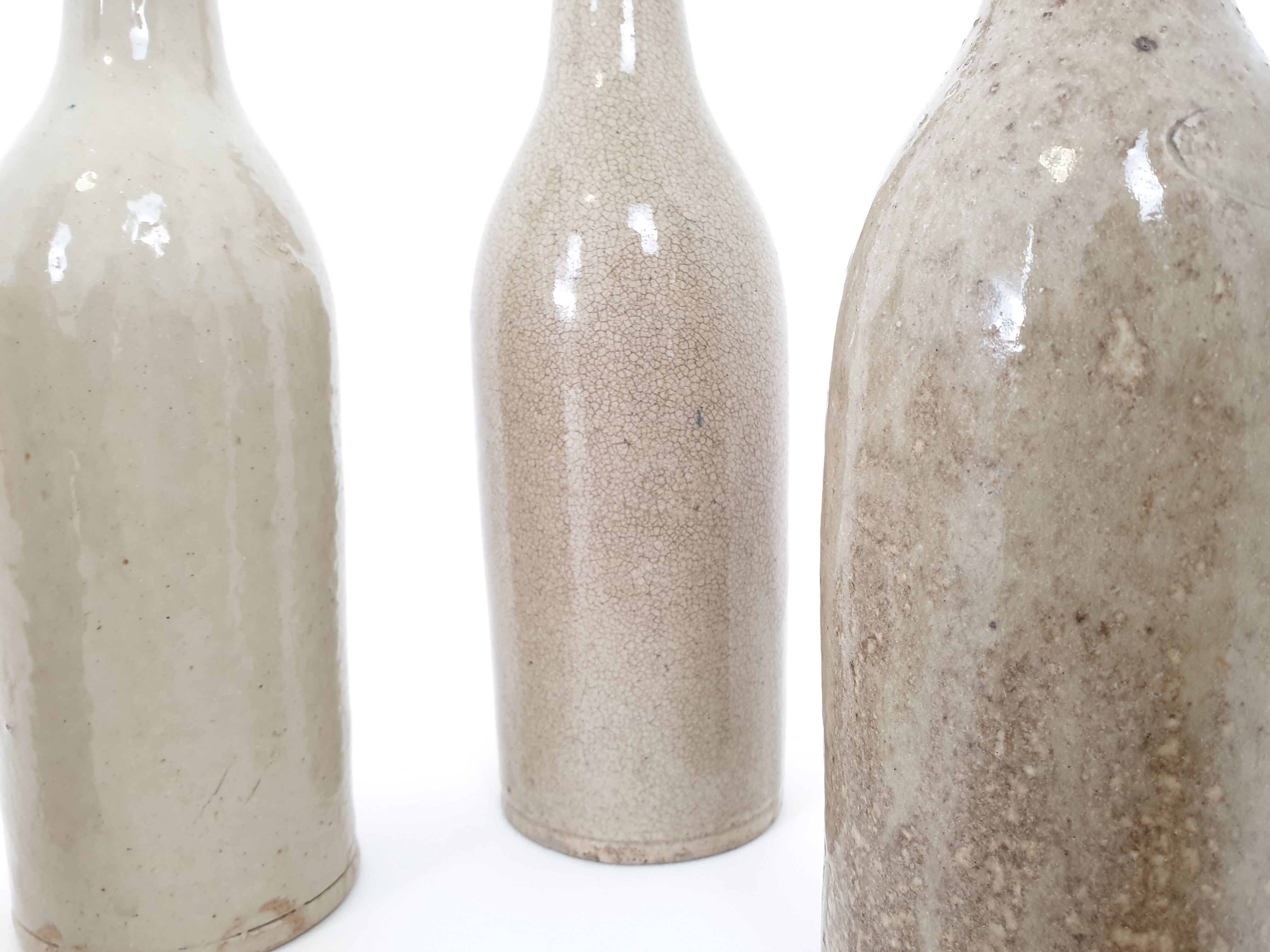 Set of 6 bottles in sandstone