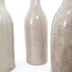 Set of 6 bottles in sandstone