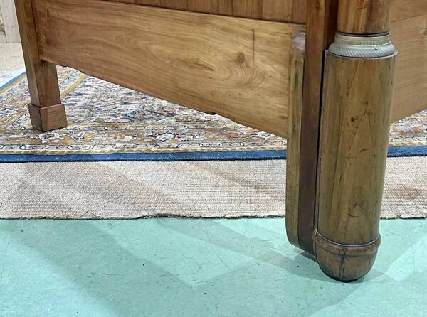 Lit bateau empire du XIXème en merisier - Literie: 1m82x98cm