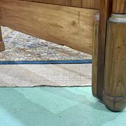 19th century Empire sleigh bed in cherry wood - Bedding: 1m82x98cm