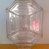 Art Deco glass appetizer tray