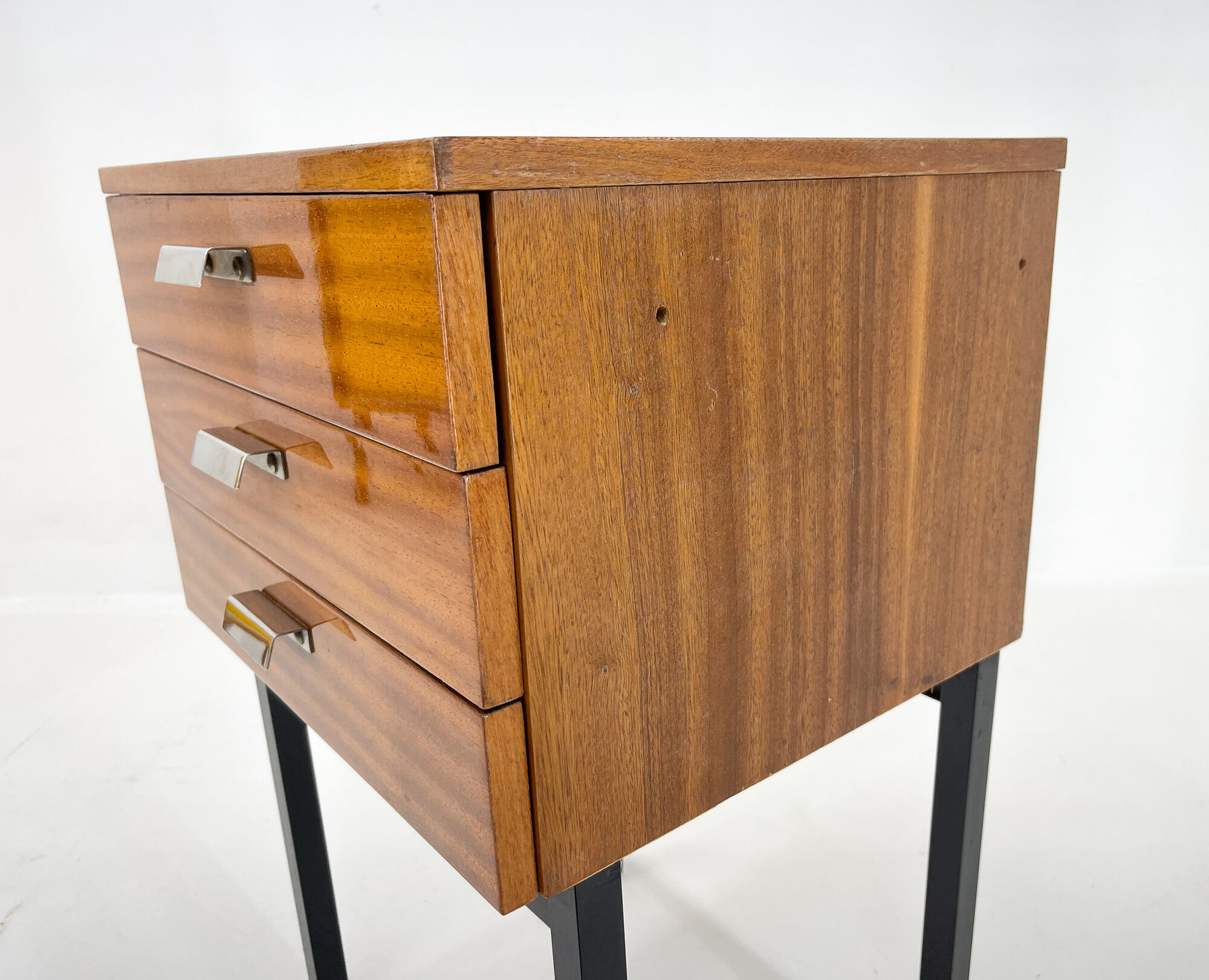 Set of mid-century bedside tables Czechoslovakia