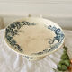 Serving dish with foot and old compotier in iron clay Sevigné HB & Cie