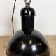 Black Enamel Industrial Pendant Lamp from AEG, 1930s
