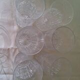 6 large Bohemian crystal whisky/cocktail glasses