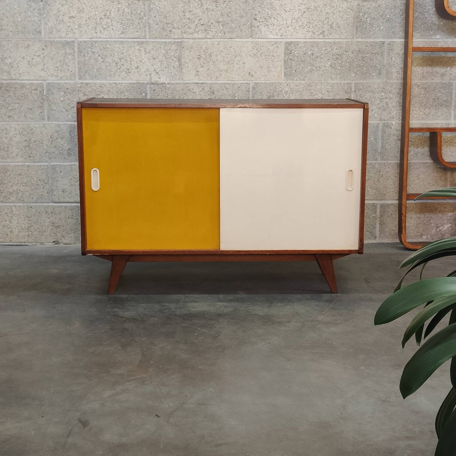 Yellow U 452 Commode Sideboard by Jiri Jiroutek for Interier Praha 1960