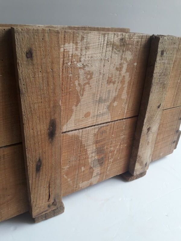 Transport case L58xD30,5xH34cm wood storage