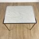 Pull-out tables in marble and gilded brass 60s