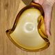 Empty pocket vintage yellow Murano glass bowl