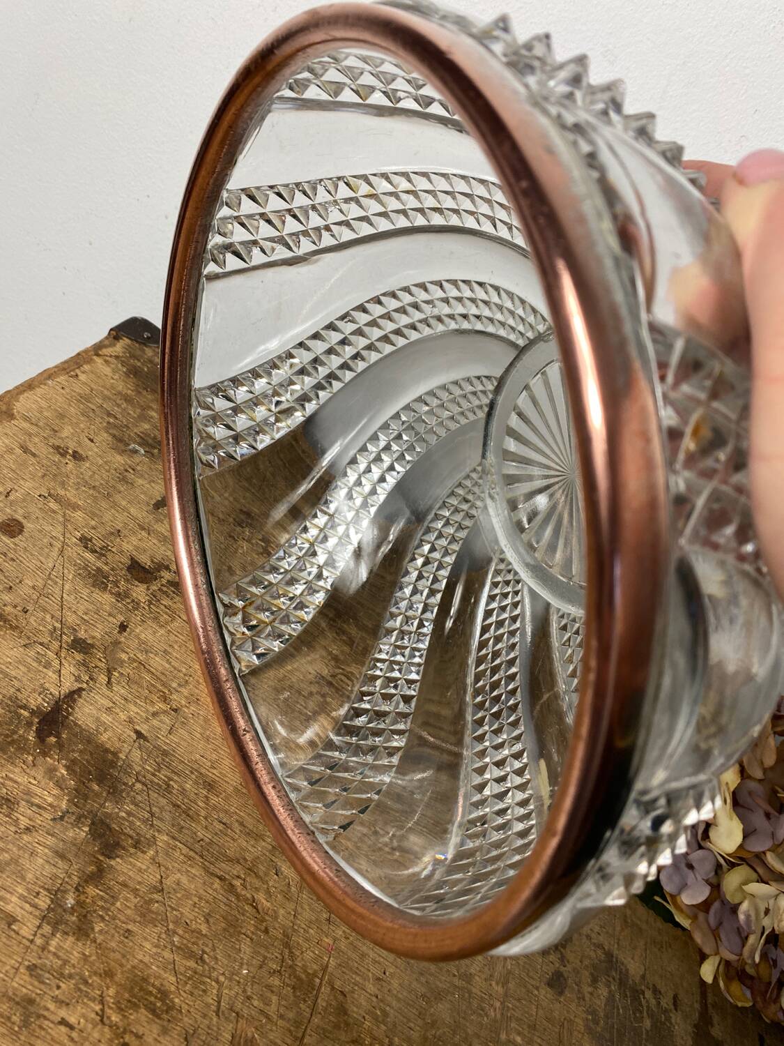 Baccarat crystal salad bowl