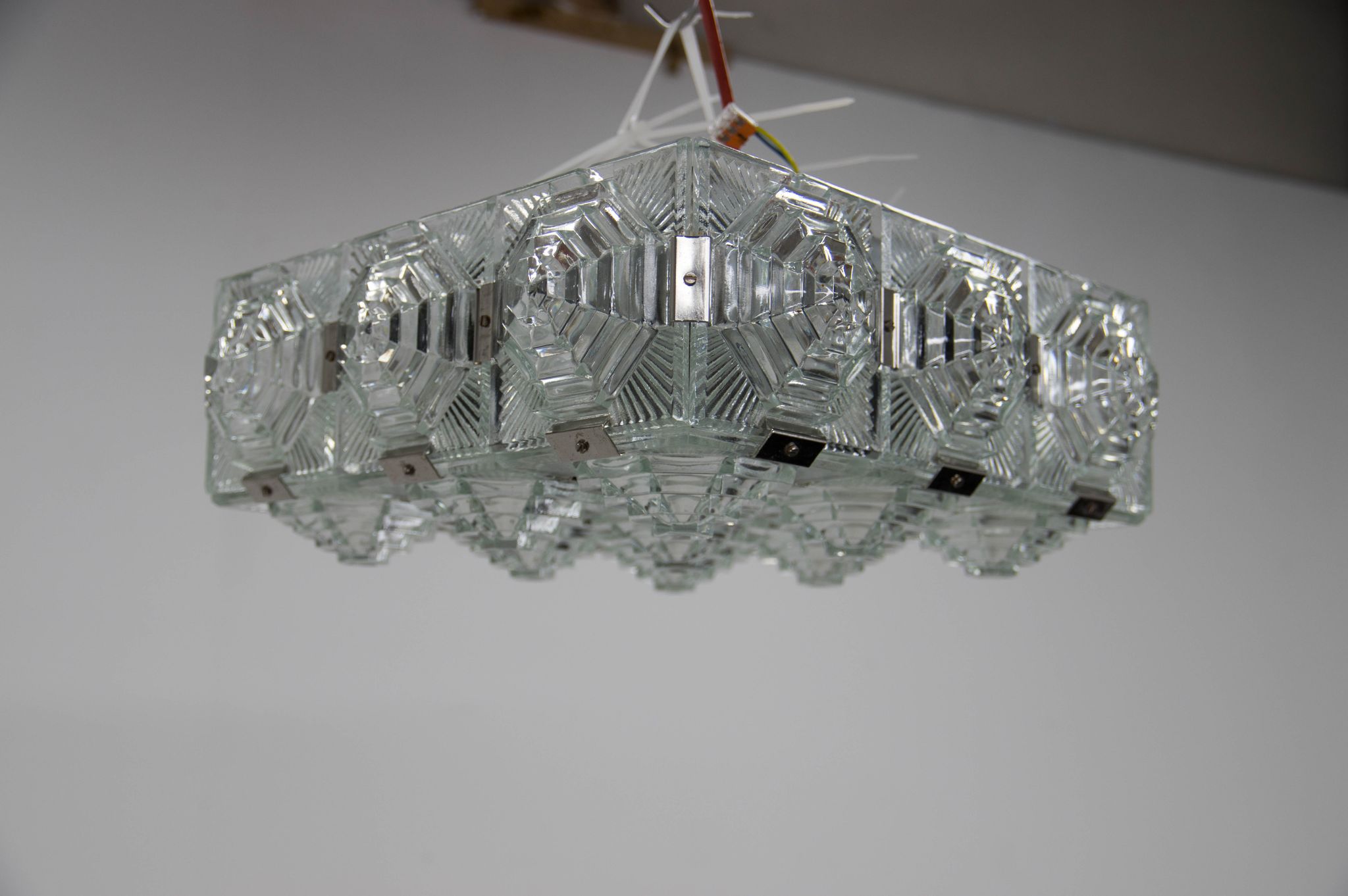 Brutalist Flush Mount by Kamenicky Senov, 1970s, More Items Available