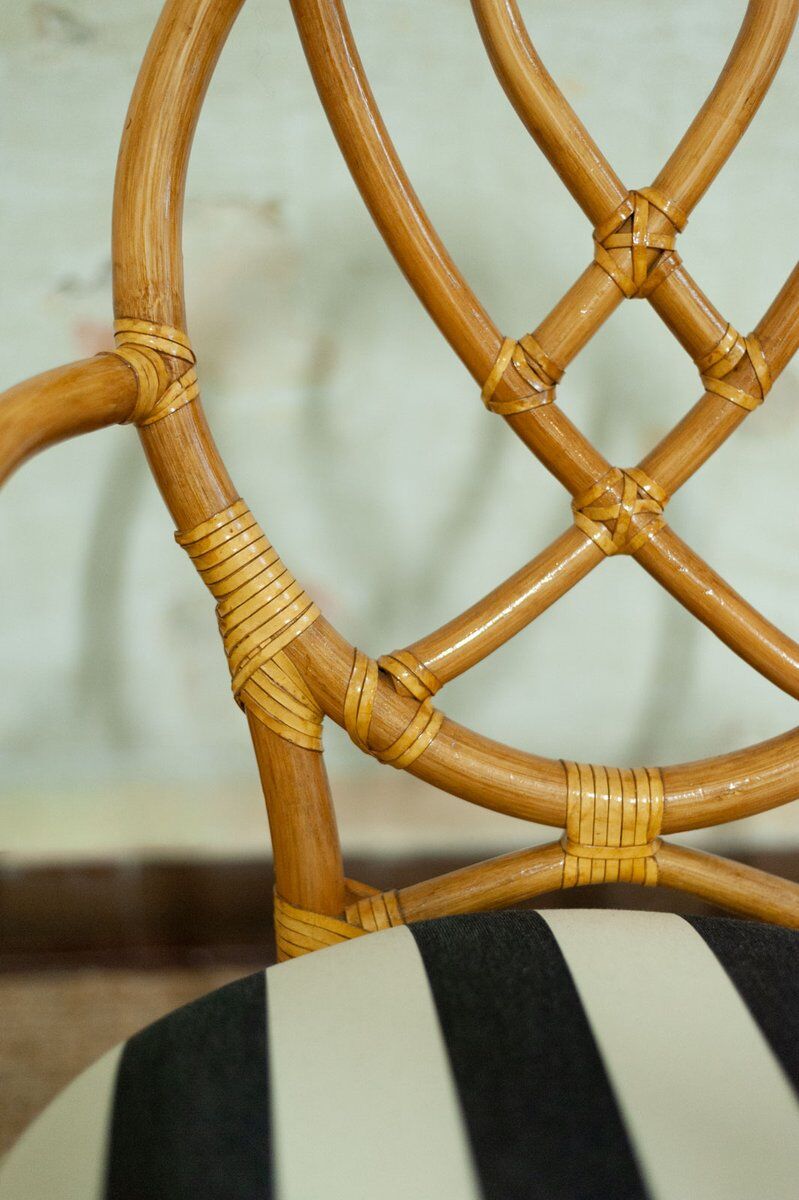 Vintage bamboo chairs, 1970s, set of 6