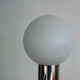 Space Age floor lamp vntage glass and chromed metal, 1970s