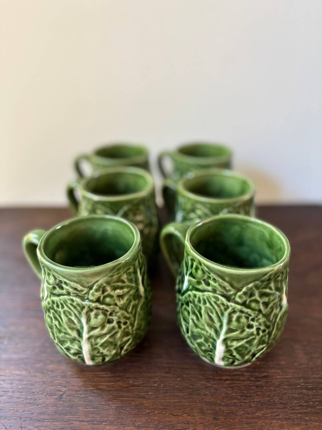 Vintage 50s-60s cabbage-shaped slushie coffee cups