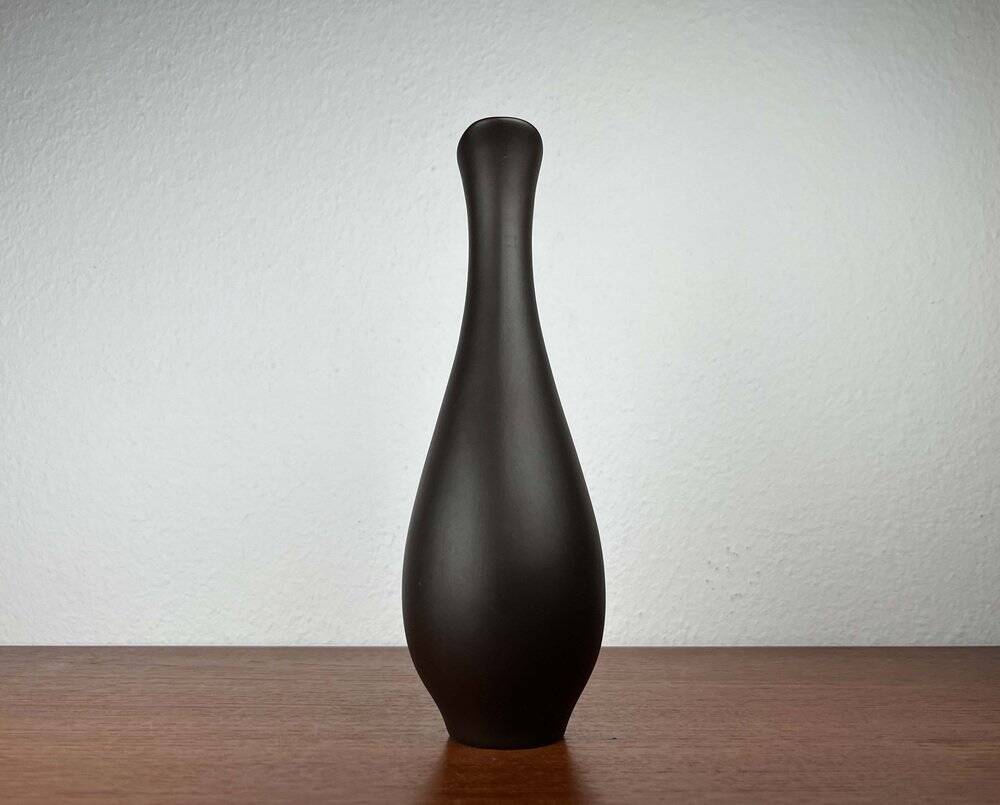 Mid-Century Modern Minimalist Wormser Terra-Sigillata Pottery Carafe Vase, Germany, 1960s