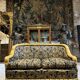Napoleon III style living room with floral decoration