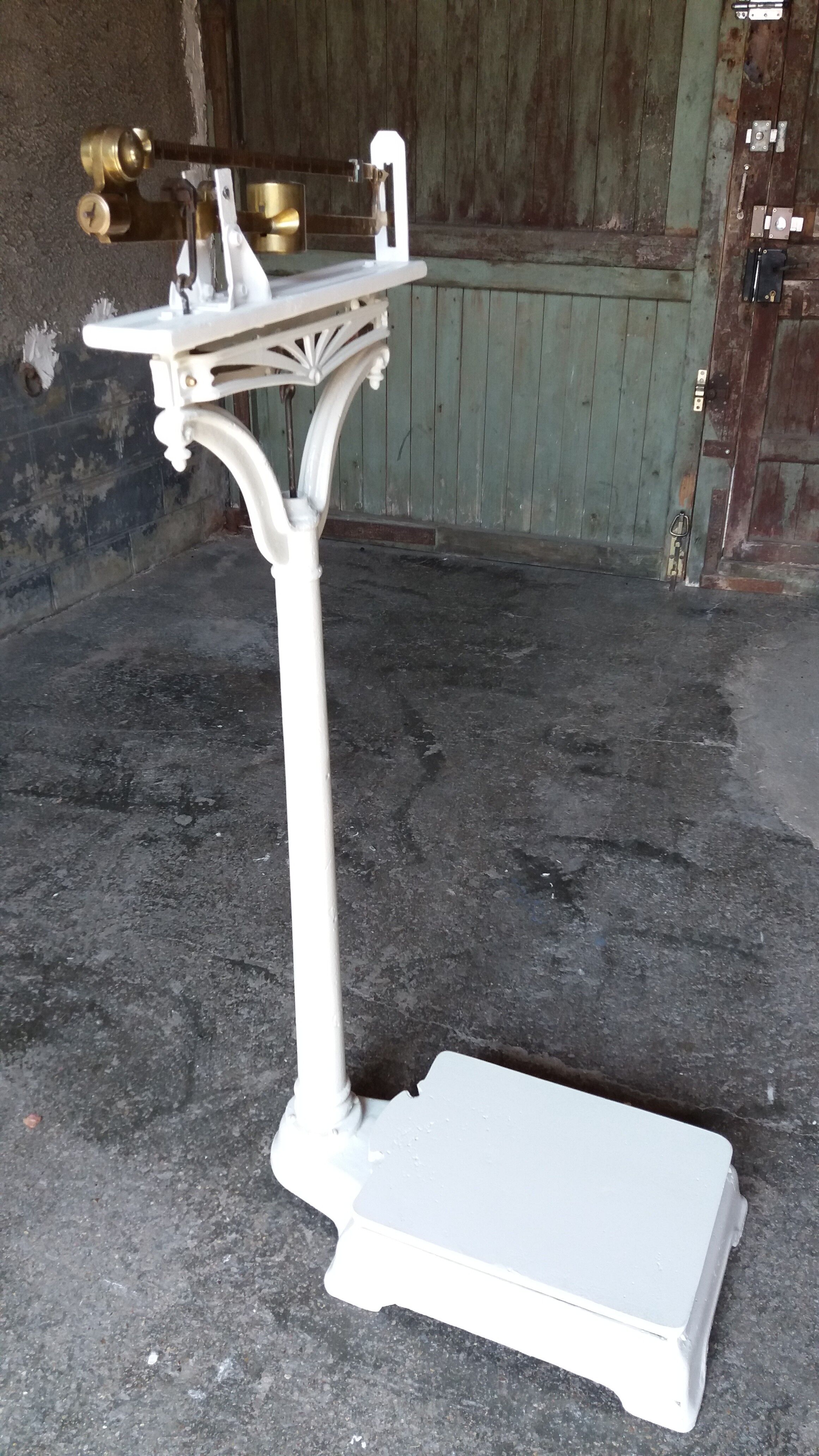 Weighs cast iron person