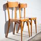 Pair of vintage wooden chairs