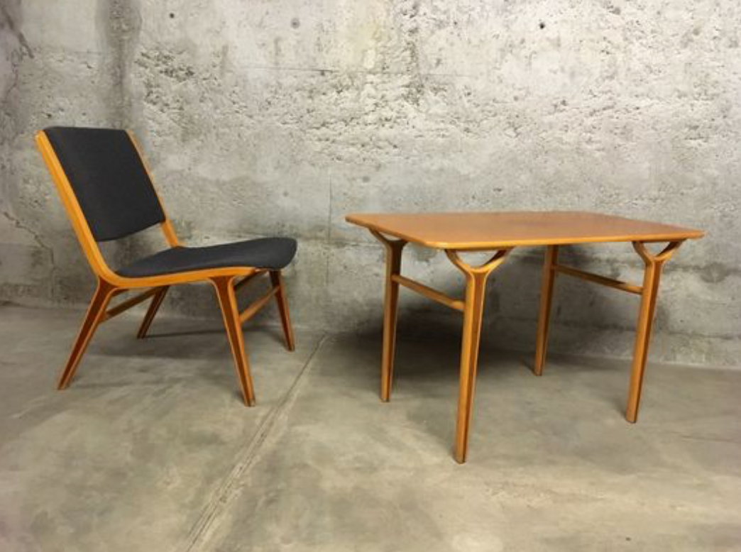 Set by Peter Hvidt & Orla Mølgaard-Nielsen for Fritz Hansen, 1950