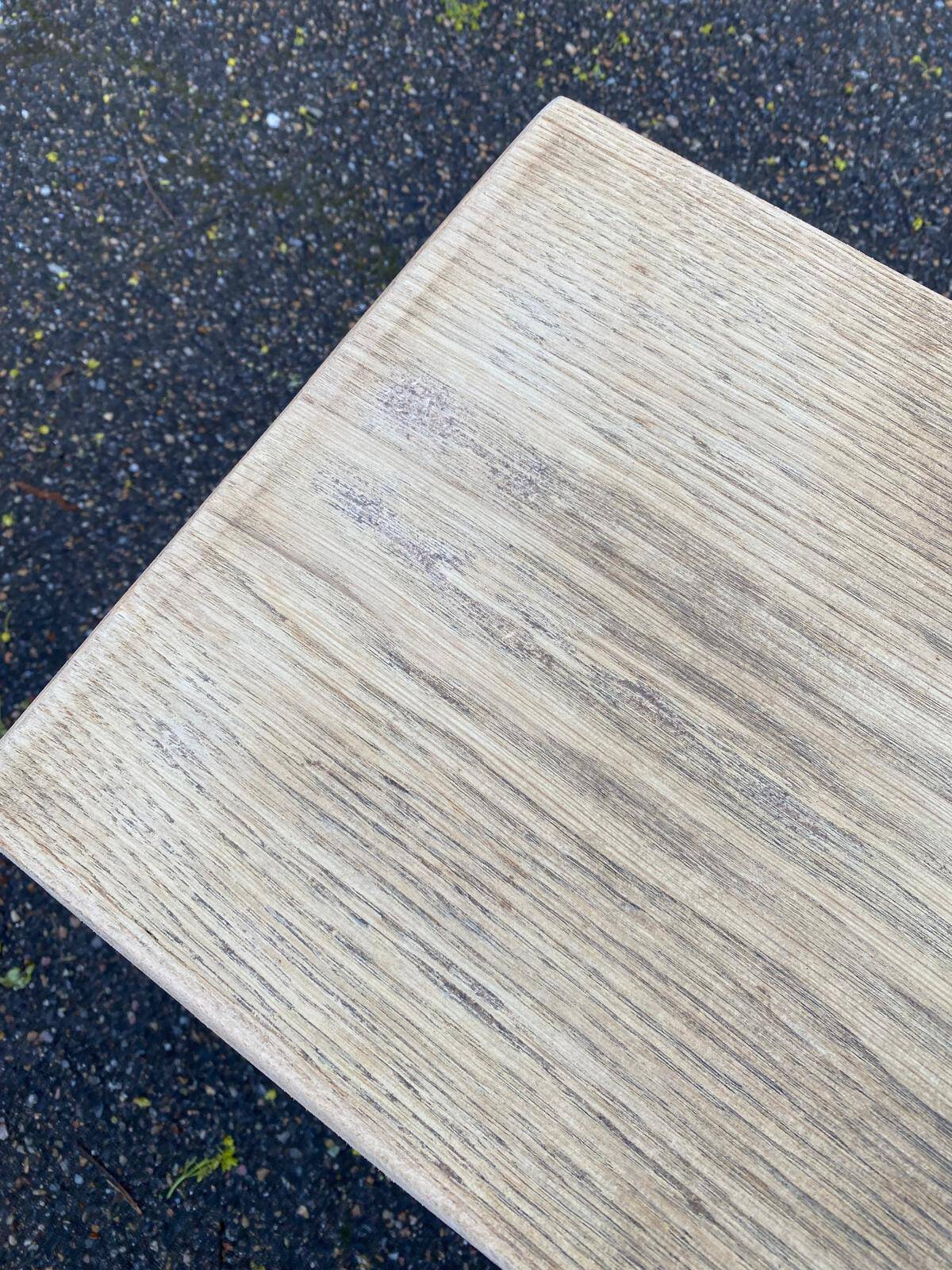 Renovated oak farm bench from the 20th century, 180cm.