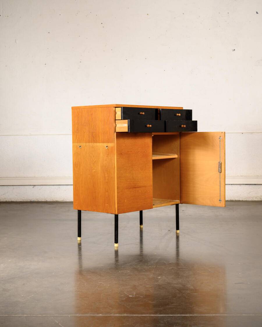 Vintage high sideboard with drawers