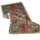 Tapis pastel turc vintage 93 x 52 cm