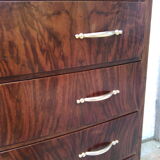 Art Deco curved chest of drawers